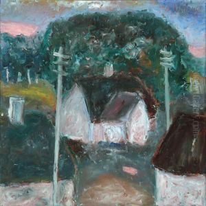 Composition With Houses by Kai Nielsen