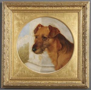 Portrait Of A Dog by Robert Nightingale