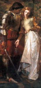 Ophelia and Laertes (or Ophelia here is Rosemary) by William Gorman Wills