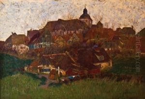 Blick Auf Ein Kirchdorf (oberkaufungen In Hessen?)