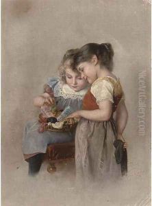 Darning stockings by Paul Wagner
