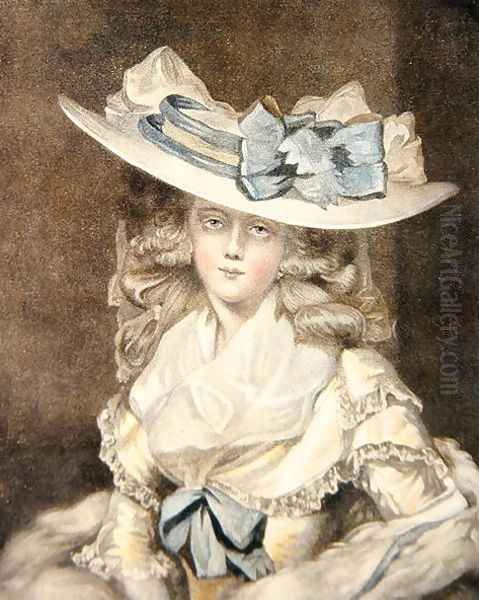 Portrait of Mrs. Benwell, engraved by W Ward - view 1
