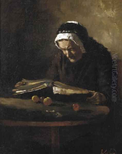 Reading her Bible - view 1