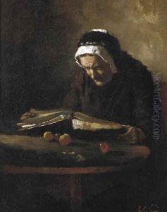 Reading her Bible