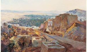 La Caravane A Laghouat.
