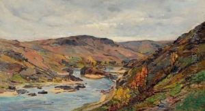 A La Montee De Saint Maurice by Emile Noirot