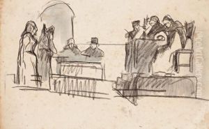 Escena De Un Juicio