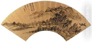 Landscape After Dong Qichang (1555-1636) by Hui Wang
