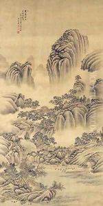 Temple in the Hill by Hui Wang