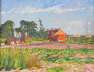 Sommarlandskap I Aftonsol by Karl Nordstrom