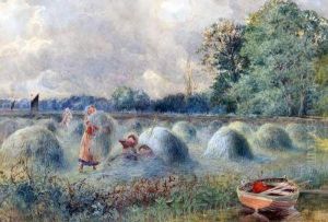 Workers In A Hay Fields
