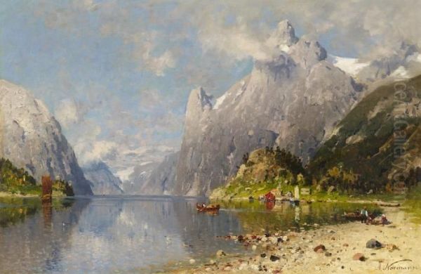 Summery Fiord Landscape - view 1