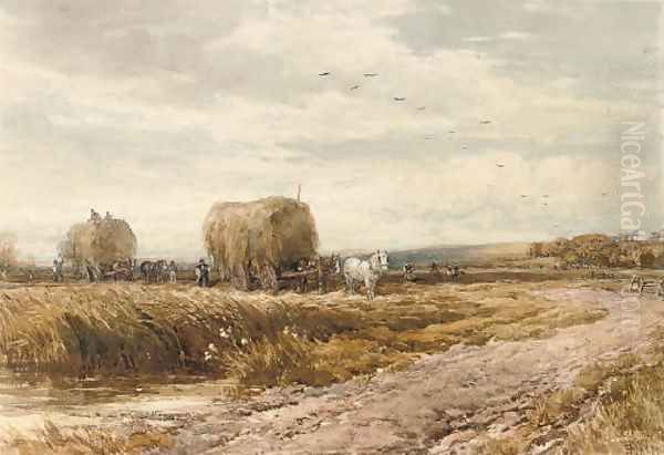 Gathering the hay - view 1