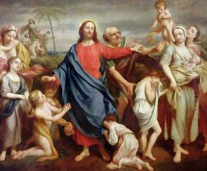 Suffer the little children to come unto me, and forbid them not, 1746 by Rev. James Wills