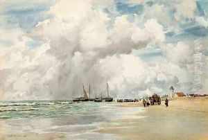 On the Dutch coast by Augustus Watford Weedon