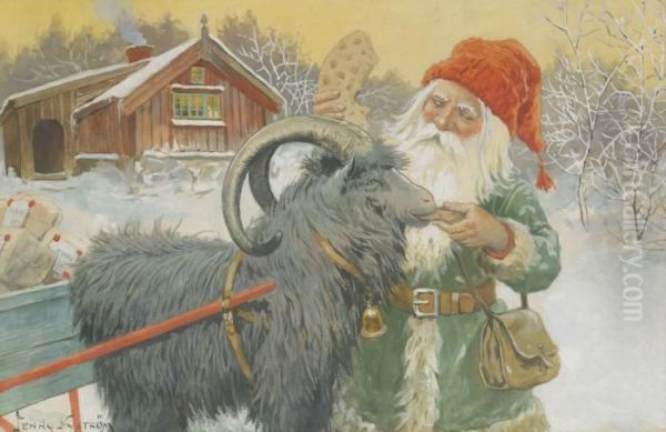 Tomte Med Julklappar - view 1