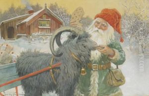 Tomte Med Julklappar