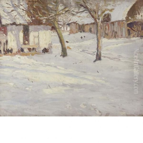 Winter Trees On The Farm - view 1