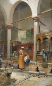 Moskeinterior by Frans Wilhelm Odelmark