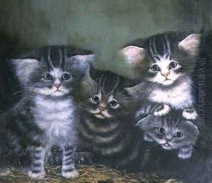 Four Kittens by C. Wilson