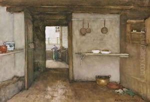 Kitchen Interior, c.1899 by Johan Hendrik Weissenbruch