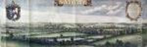 The North Prospect Of Canterbury by John Ogilby