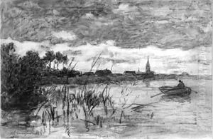Nieuwkoop - Noorden by Johan Hendrik Weissenbruch