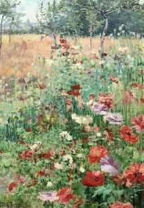 Coquelicots the poppy field by Juliette Wytsman