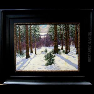 Winter Woodland Study by Victor Olgyai
