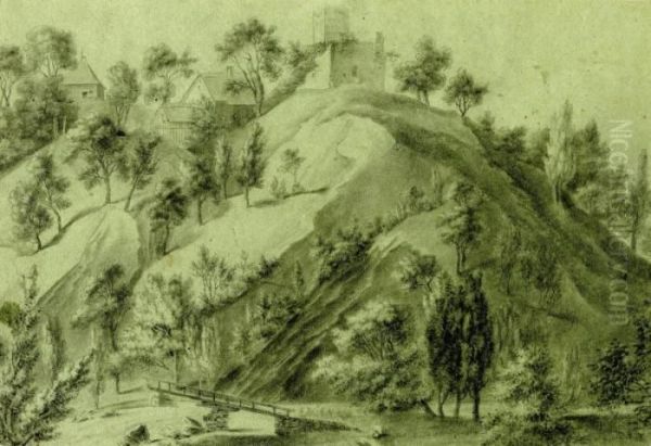 Hilly Landscape With Castle Ruins - view 1