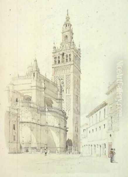 The Giralda, Seville, c.1846 - view 1