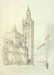 The Giralda, Seville, c.1846 by Canon G. F. Weston