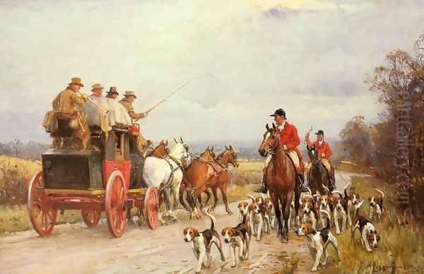 A Hunt Passing a Coach - view 1
