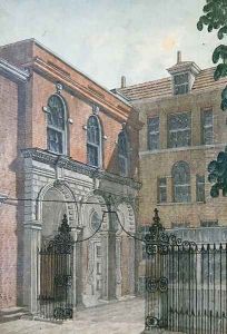 The Inner Court to Old Salters Hall, 1750 by Wilson