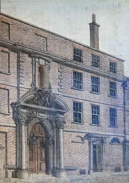 The Old Entrance to Merchant Taylors Hall, Threadneedle Street, 1753 - view 1