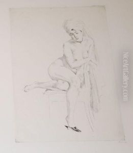 After The Bath by Emil Orlik