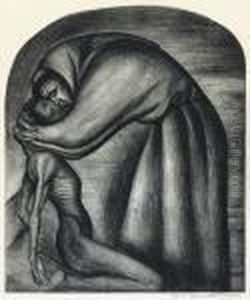 San Francisco E Indio by Jose Clemente Orozco