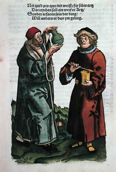 St. Damian and St. Cosmas, illustration from the Feldtbuch der Wundartzney by Hans von Gersdorff, c.1540 - view 1