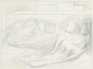 Study For "sleeping (the Family) by Jose Clemente Orozco