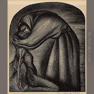 The Franciscan And The Indian by Jose Clemente Orozco