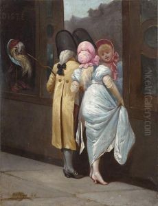 Devant Chez La Modiste by Francisco Javier Ortego Y Vereda