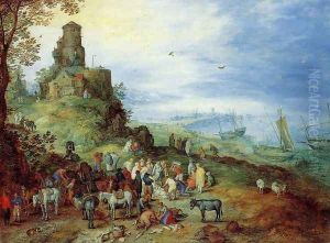 Coastal Landscape with the Calling of the Apostles Peter and Andrew