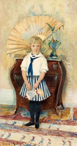Girl In Sailor Blouse - view 1