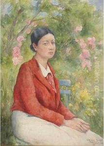 Jeune Femme Au Jardin