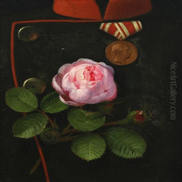 En Rose I Soldatens Knaphul - view 1