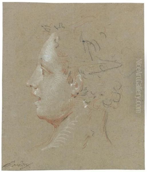 Head Of A Woman, Turned In Profile - view 1