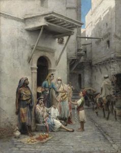 Le Jeune Marchand De Fleurs by Pierre Outin