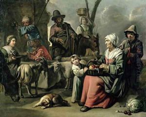 Peasant Family at a Well