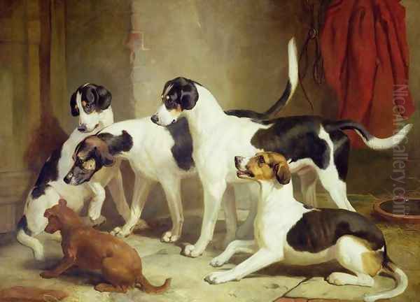 Portrait of Favorite Foxhounds - view 1