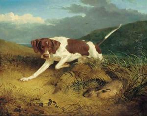 A pointer coming upon a hare by Thomas Woodward